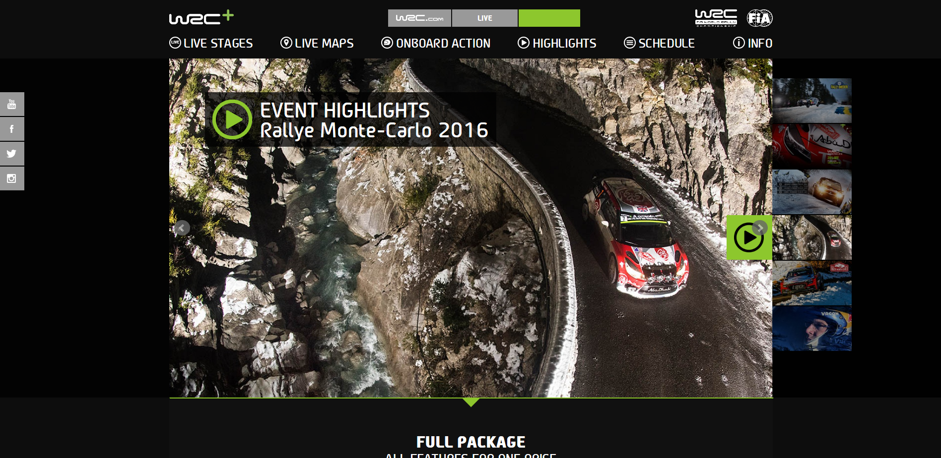 WRC etapi jälgimine Internetis